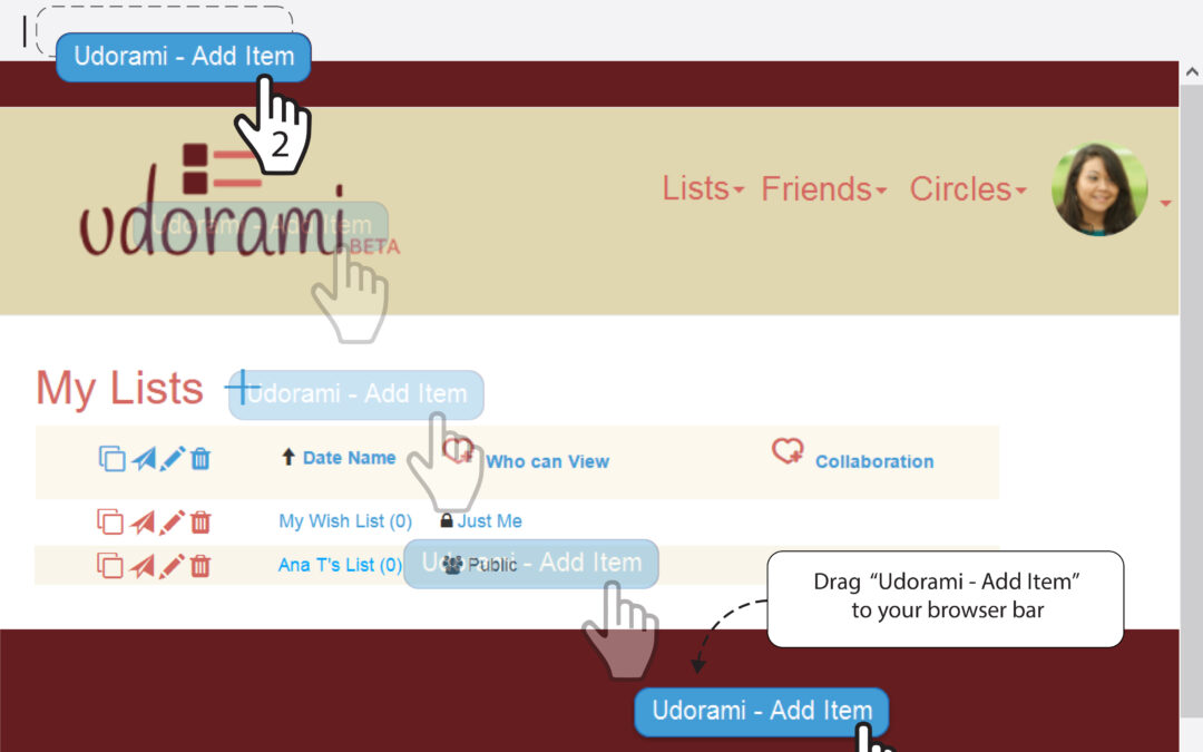 lists 3  udorami add item button install