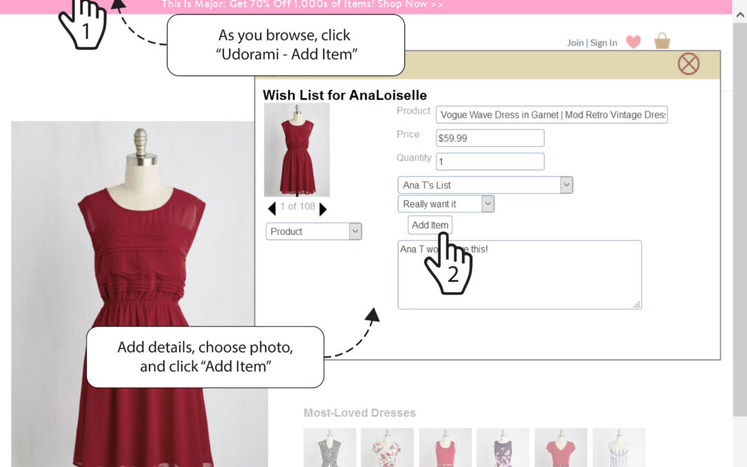 lists 4  add item popup